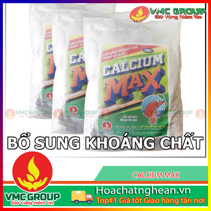 Calcium max giúp bổ sung khoáng chất cho vật nuôi thủy sản