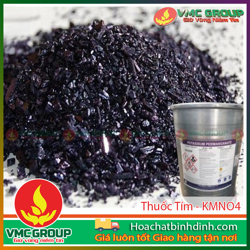 Potassium permanganate có dạng tinh thể màu tím