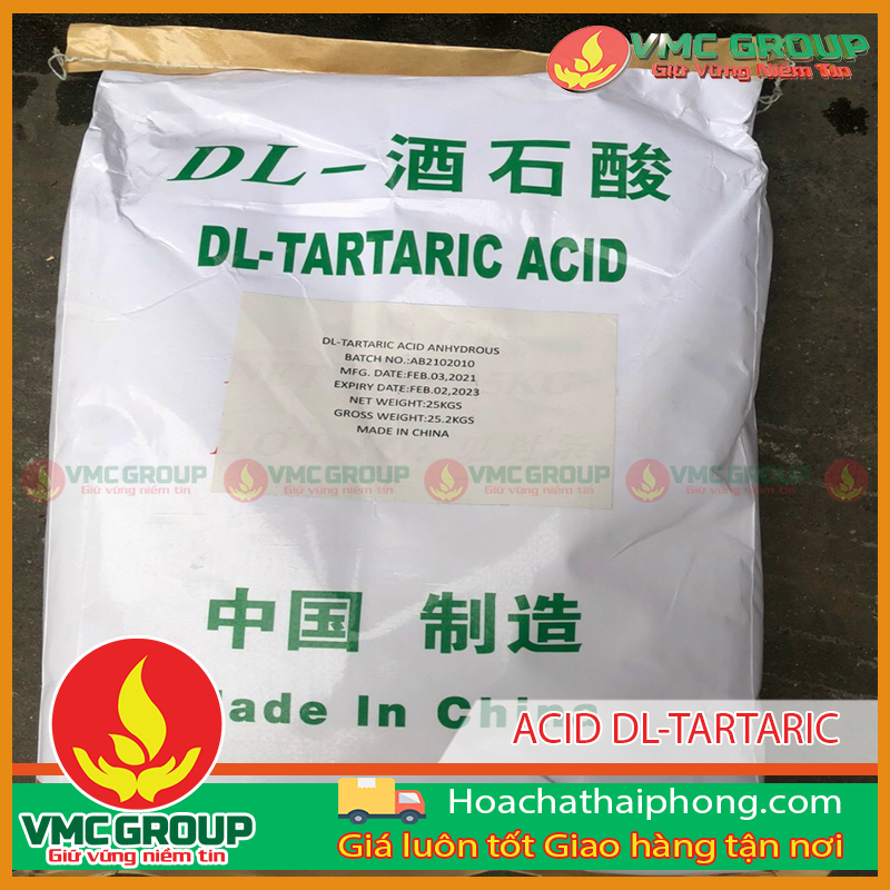 Ứng dụng của acid tartaric