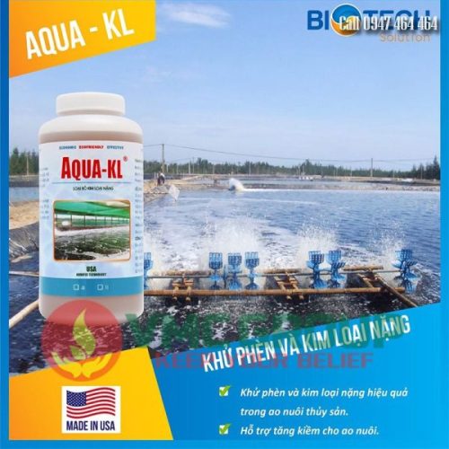 Aqua-KL xử lý ao nuôi nhiễm phèn