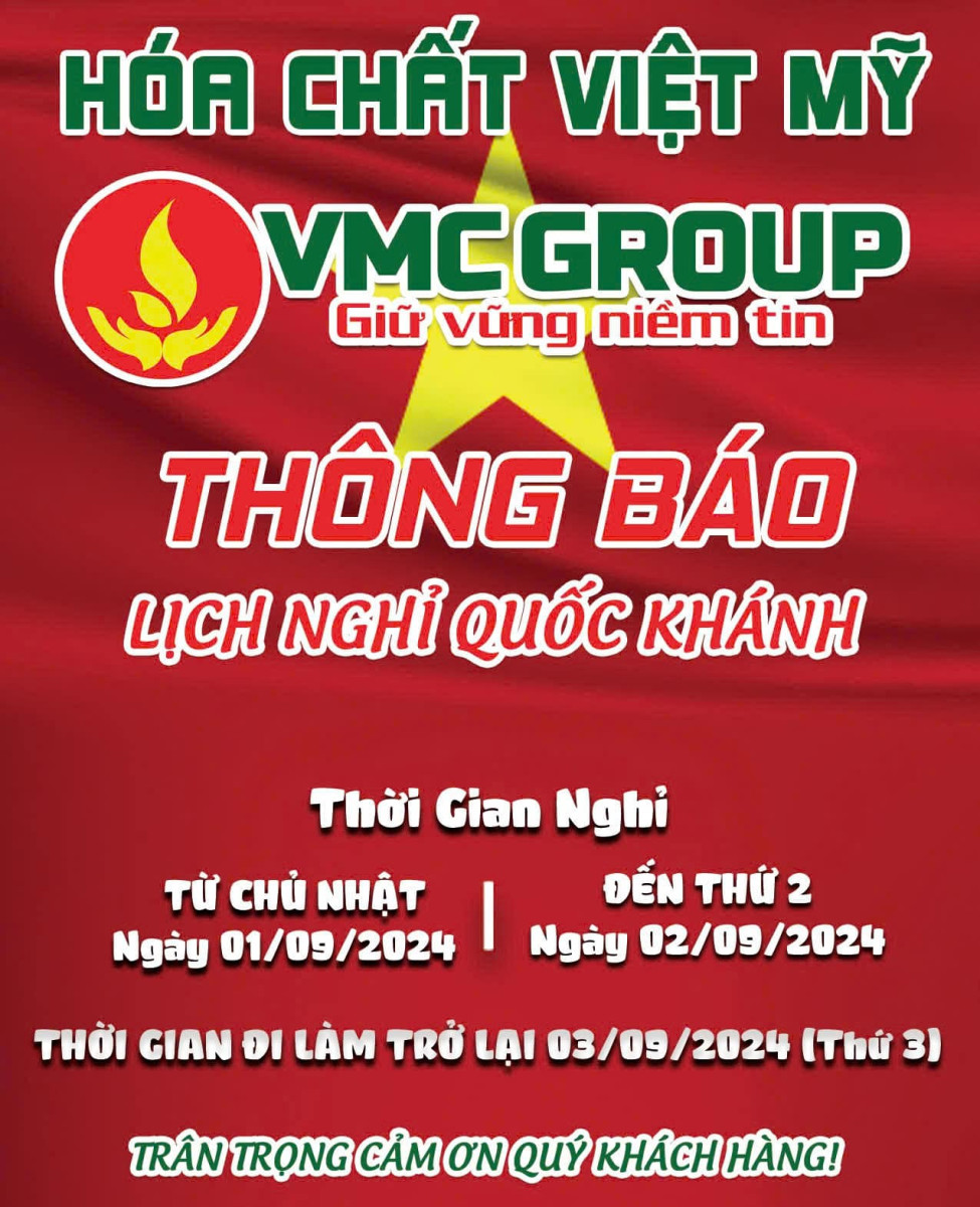 Thông báo lịch nghỉ lễ Quốc Khánh