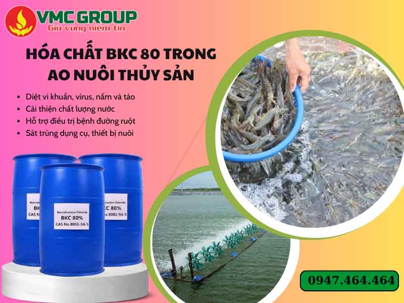 Tác dụng của BKC trong thủy sản